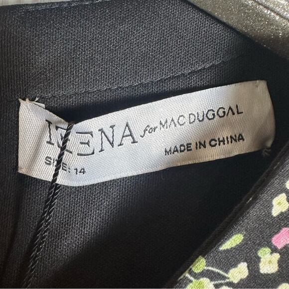 IEENA FOR MAC DUGGAL Floral Long Sleeve Gown NEW - Picture 5 of 8